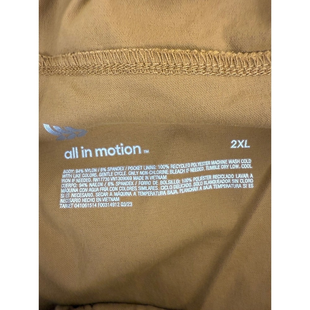 All In Motion Mens 2XL Outdoor Cargo Pant Brown Stretch Hiking Utility Techwear - Picture 5 of 10
